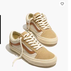 Madewell x Vans Unisex Old Skool Lace-Up Sneakers in Camel Colorblock